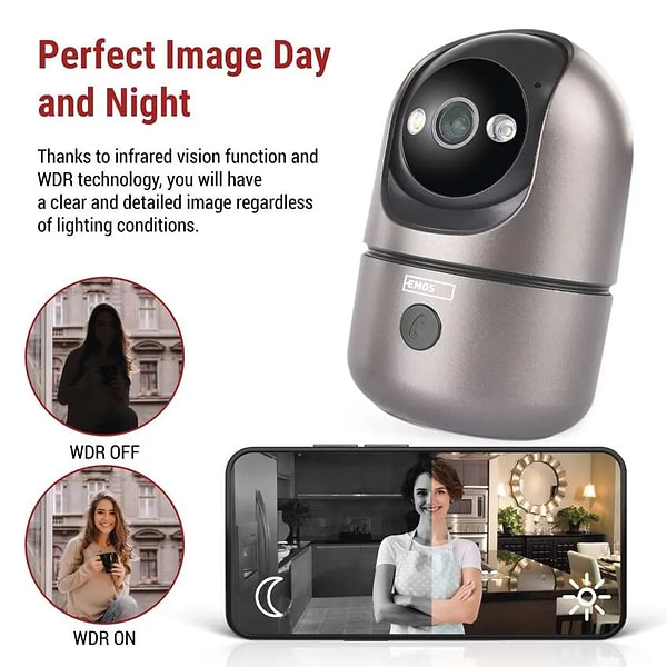 Фото - IP-камера EMOS Розумна H4062 GoSmart внутрішня поворотна Wi-Fi