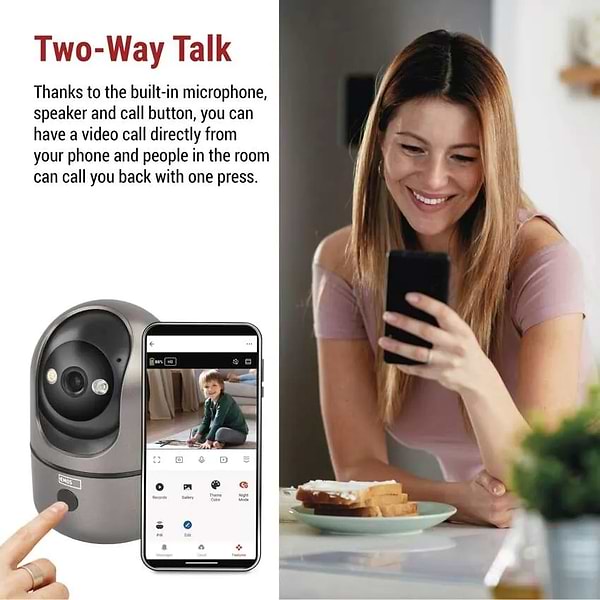 Фото - IP-камера EMOS Розумна H4062 GoSmart внутрішня поворотна Wi-Fi