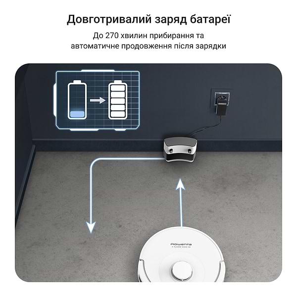 Фото - Робот-пилосос миючий Rowenta RR8777WH X-PLORER SERIE 90 CHARGING STAT