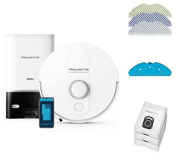Фото - Уцінка - Робот-пилосос миючий Rowenta RR9197WH X-PLORER SERIE S140+ TO