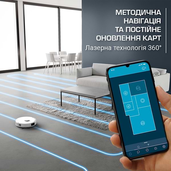 Фото - Уцінка - Робот-пилосос миючий Rowenta RR9197WH X-PLORER SERIE S140+ TO