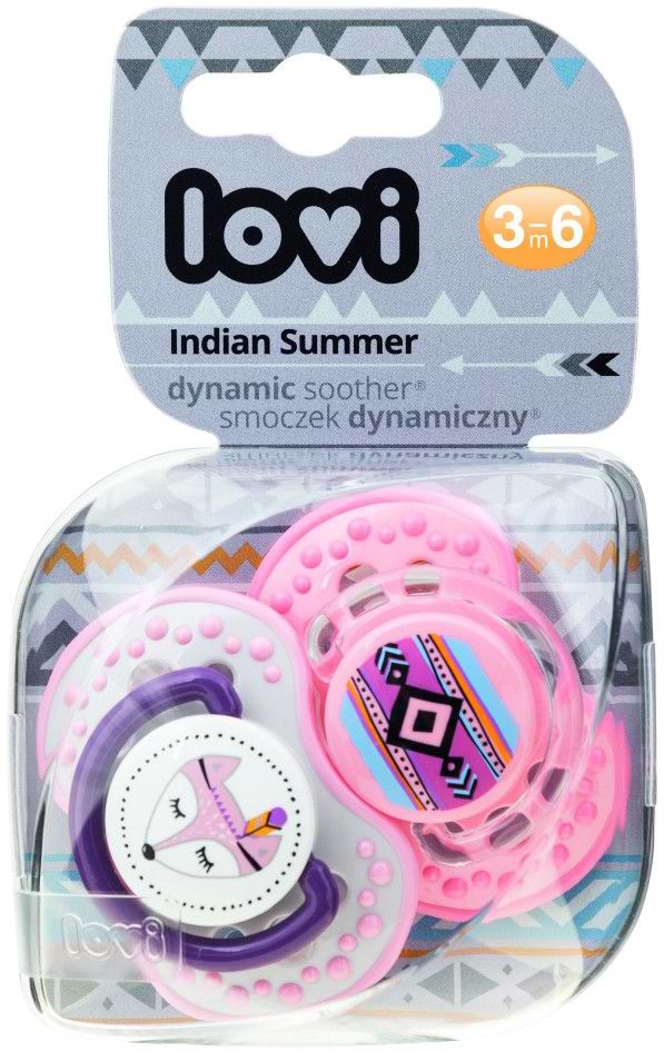 Фото - Динамічна пустушка Lovi 3-6 м-ців 2 шт. Indian summer (22/856girl)