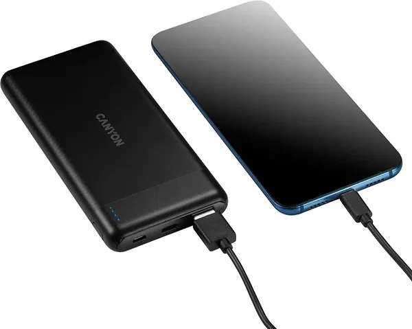 Фото - Батарея мобильная Canyon 10000mAh Black (CNE-CPB1007B)