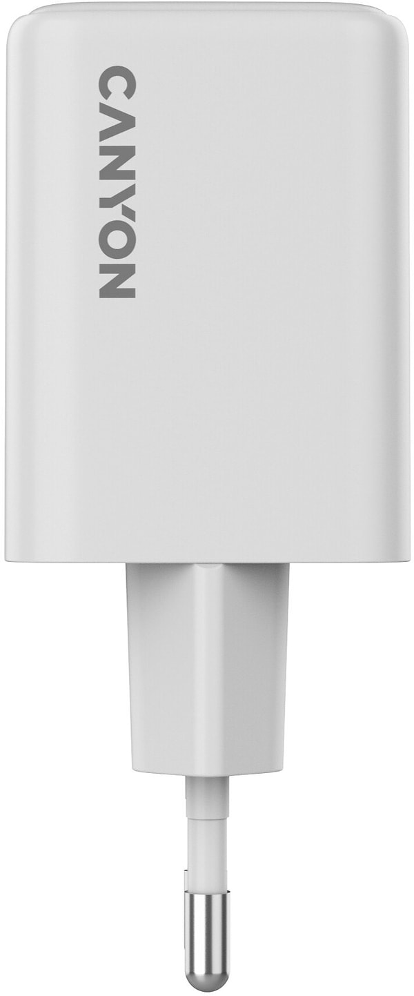 Фото - Мережевий зарядний пристрій Canyon CU45AC GaN 45W 2xPD White (CNS-CUW45CC)
