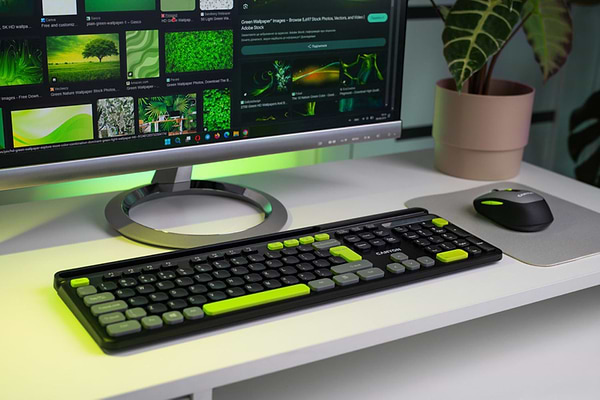 Фото - Клавіатура + миша бездротова Canyon HSET-W5 Black (CNS-HSETW5BK)