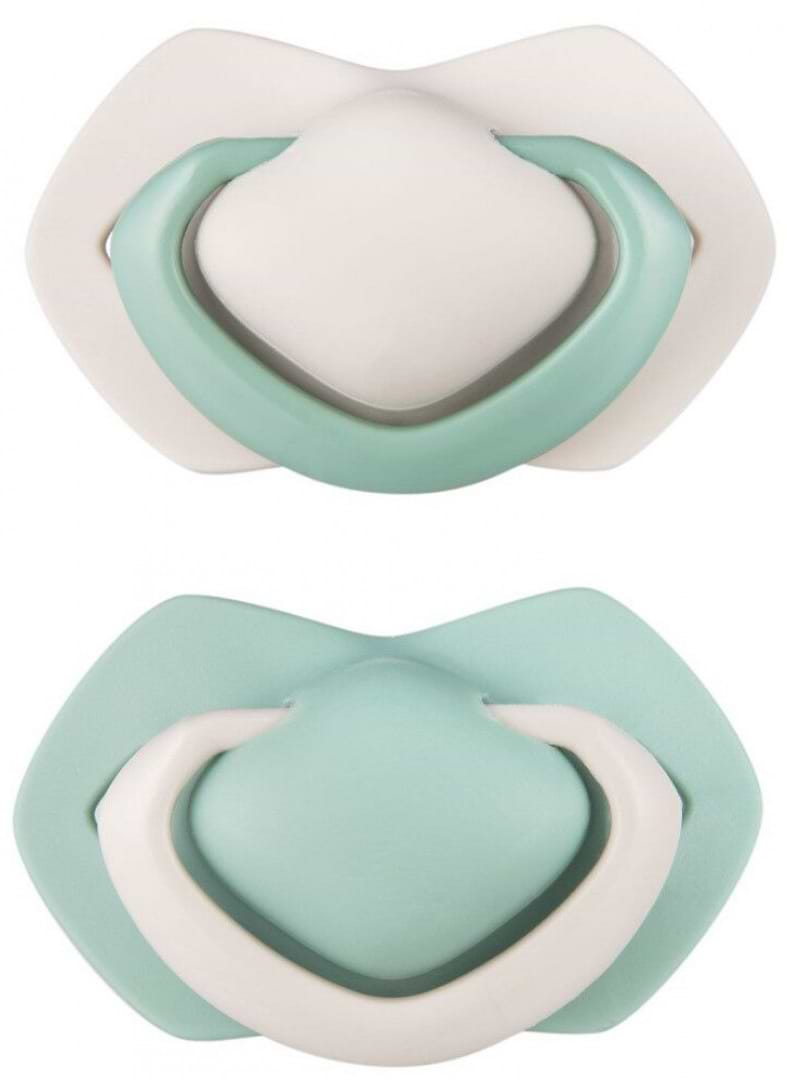 Симметричная пустышка Canpol babies Canpol babies Пустышка силиконовая симметричная 18+ 2 шт.  PURE COLOR бежевая (22/646_bei)