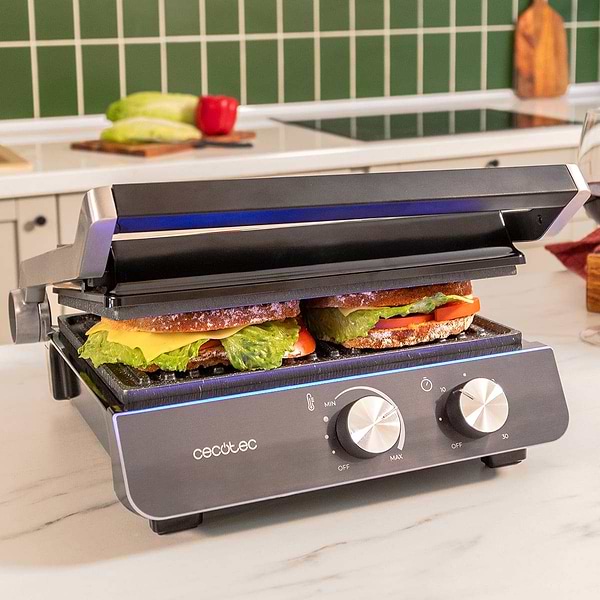 Фото - Гриль-барбекю електричний Cecotec Rock'nGrill Blaze Neon (CCTC-08054)