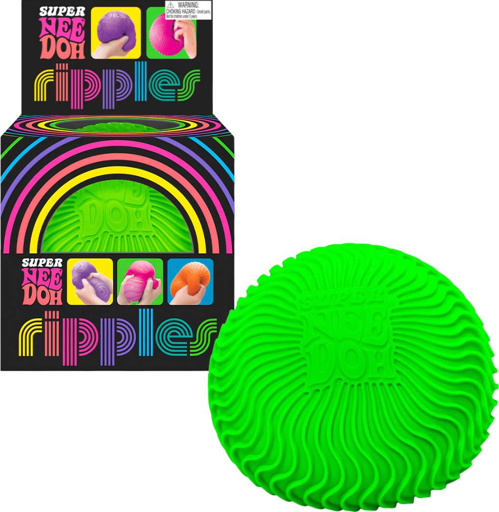 Стретч-антистрес NeeDoh Super - Яскраві хвилі зелений (RSPND-7) - Фото 1