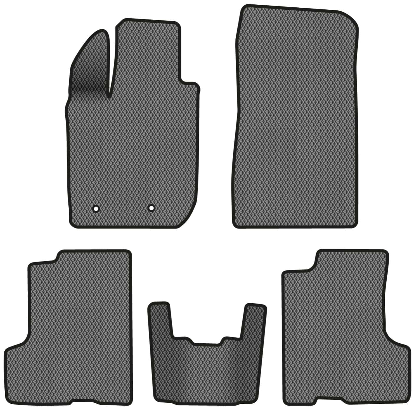 EVA коврики в салон авто EVAtech для Duster (HM) AT Renault 2018 2 поколение SUV EU RT11403C5RD2RGB