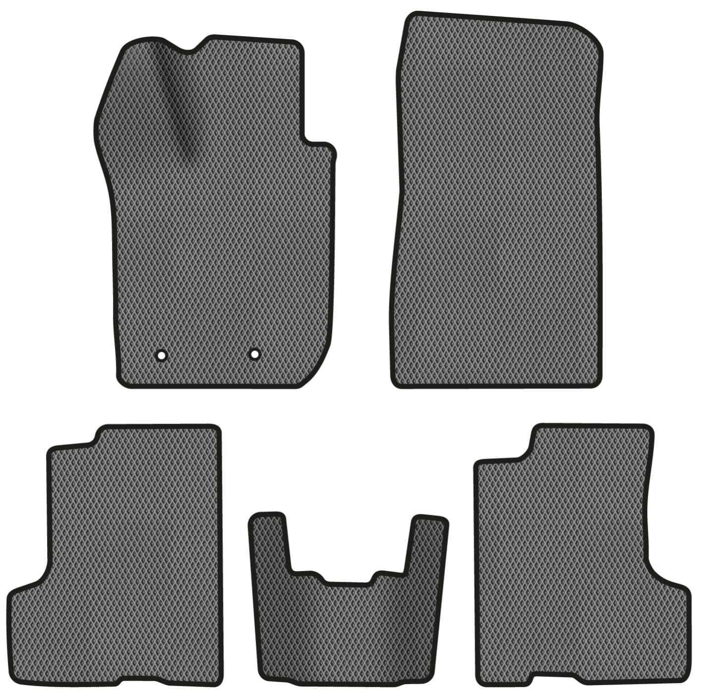 EVA килимки в салон авто EVAtech для Duster (HM) AT Renault 2018 2 покоління SUV EU RT11403CD5RD2RGB