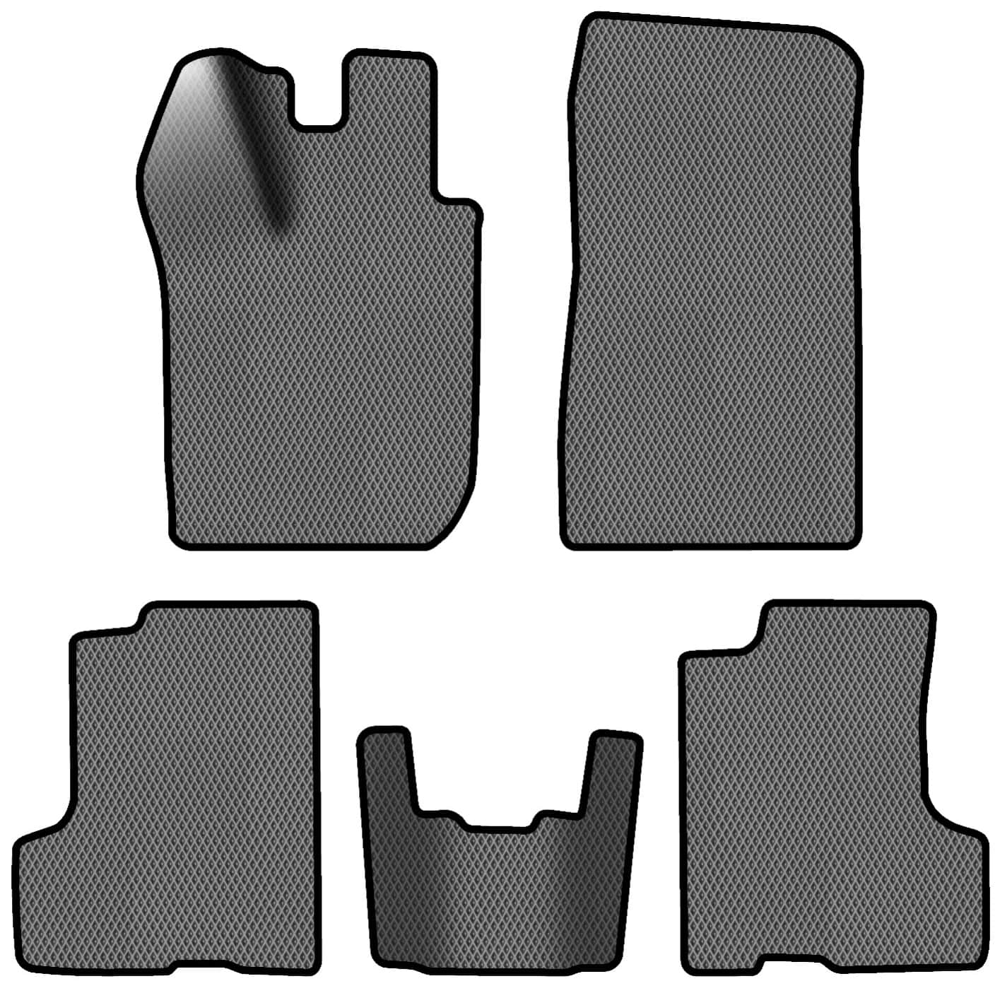 EVA коврики в салон авто EVAtech для Duster (HM) MT Renault 2018 2 поколение SUV EU RT13505CD5RGB