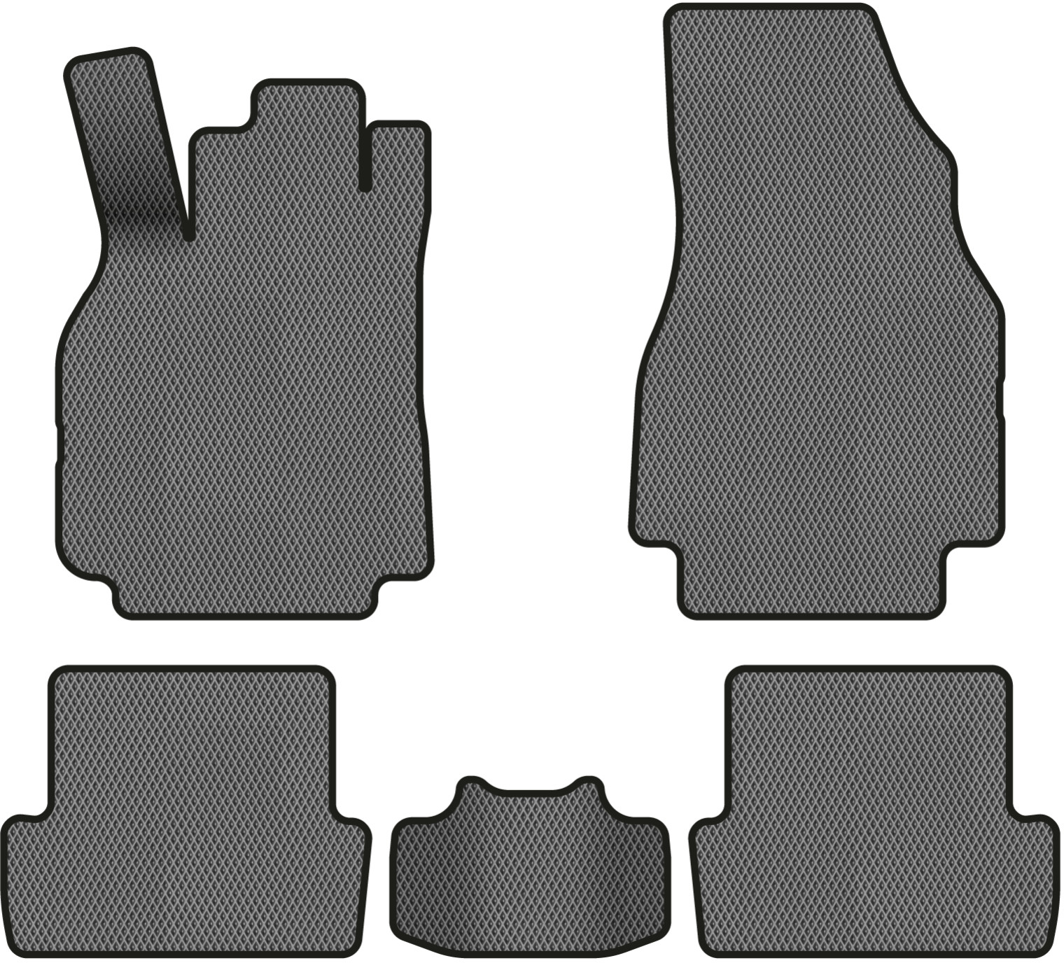 EVA коврики в салон авто EVAtech для Megane (II) 5-doors Renault 2002-2009 2 поколение Htb EU RT3214CV5RGB