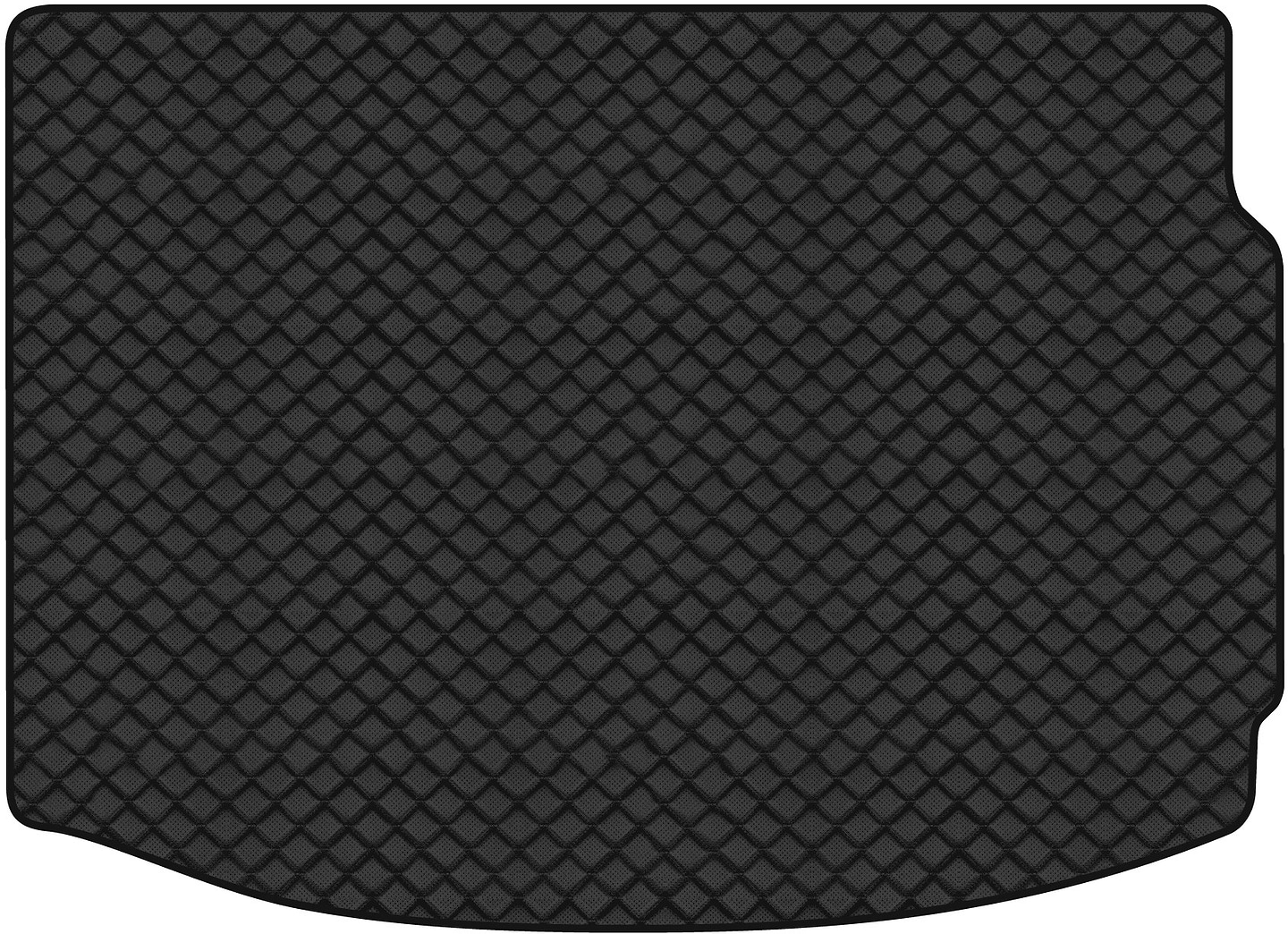 Коврик из экокожи в багажник авто EVAtech ECO для Megane (III) BOSE 5-doors MT Renault 2008-2016 3 поколение Htb EU RT33095B1BBLB