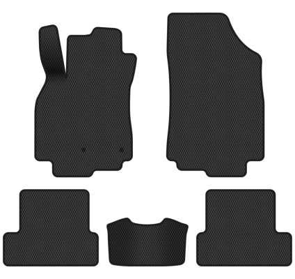 Фото - Коврики из экокожи в салон авто EVAtech ECO Megane (III) 3-doors AT Renault 2008-2016 3 поколение Htb EU RT33124CVV5RN2BBB