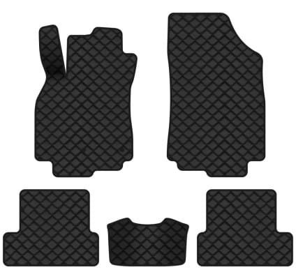 Коврики из экокожи в салон авто EVAtech ECO Megane (III) 3-doors AT Renault 2008-2016 3 поколение Htb EU RT33124CVV5RN2BBB