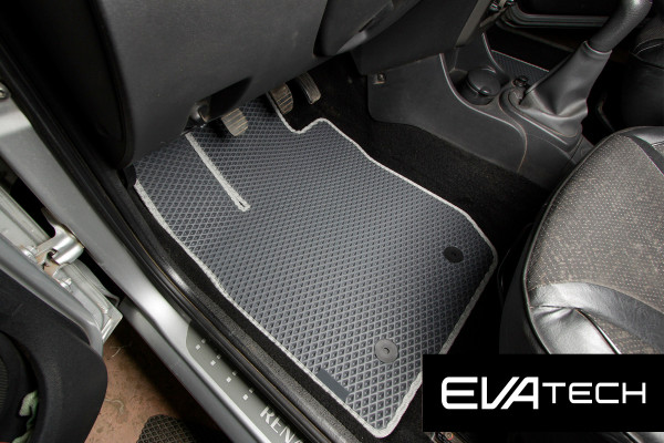 Фото - Коврики из экокожи в салон авто передние EVAtech ECO для Logan Renault 2004-2012 1 поколение Sedan EU RT3366A2AV2BBB