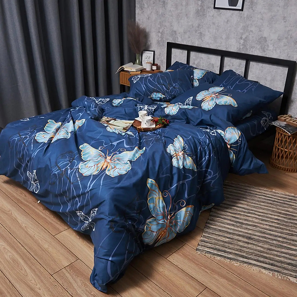 Фото - Комплект постільної білизни Moon&Star Мікросатин Premium «Flutter Dreams» 143х210 см нав. 2х40х60 (MS-820007715)