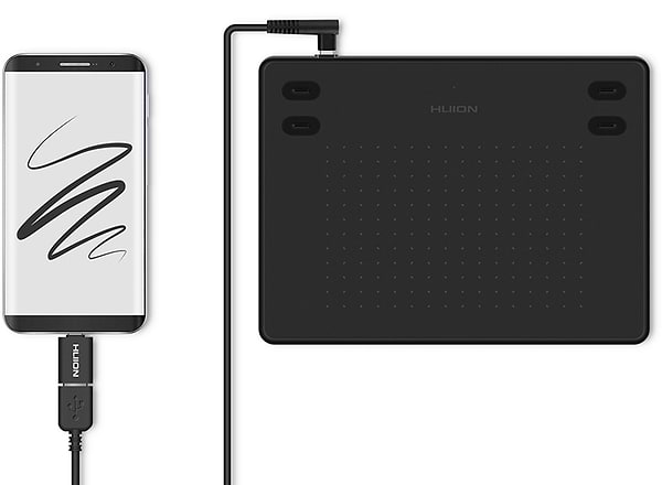 Фото - Графічний планшет Huion Inspiroy RTE-100+рукавиця