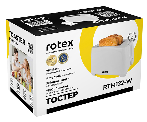 Фото - Тостер Rotex RTM122-W