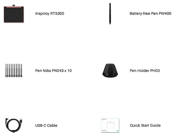 Фото - Графический планшет Huion Inspiroy RTS-300