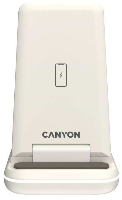 Фото - Беспроводное зарядное устройство Canyon WS-304 3 в 1 QI Cosmic Latte (CNS-WCS304CL)