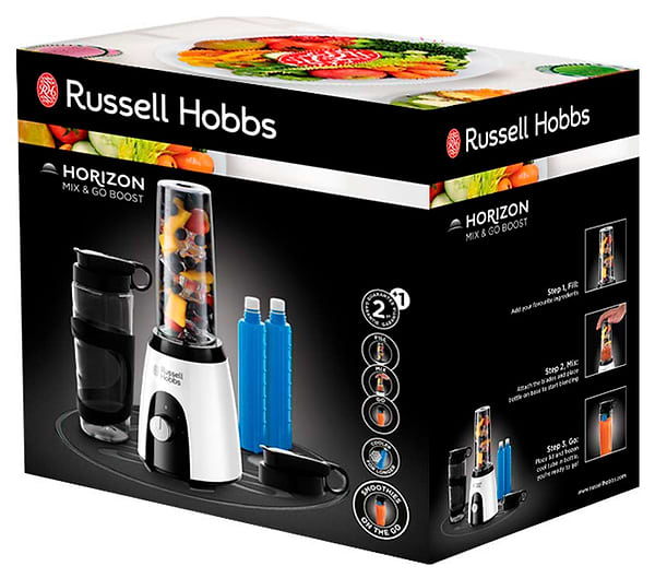 Фото - Блендер стаціонарний Russell Hobbs 25161-56 Horizon Mix & Go Boost White-Black