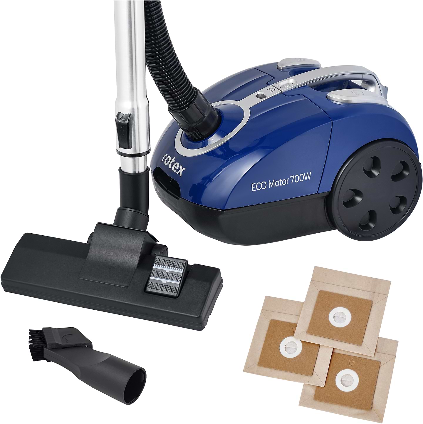 Пылесос для сухой уборки с мешком Rotex RVB18-E EcoBlue - Фото 1
