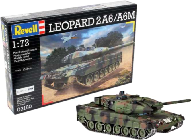 Набор для моделирования техники Revell Танк Леопард 2A6/A6M 1:72 (RVL-03180) - Фото 1