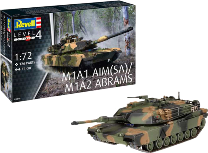Набір для моделювання техніки Revell Танк Абрамс M1A1 AIM(SA)/ M1A2 1:72 (RVL-03346)