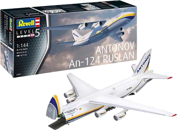 Фото - Набор для моделирования техники Revell Грузовой самолет АН-124 Руслан 1:144 (RVL-03807)