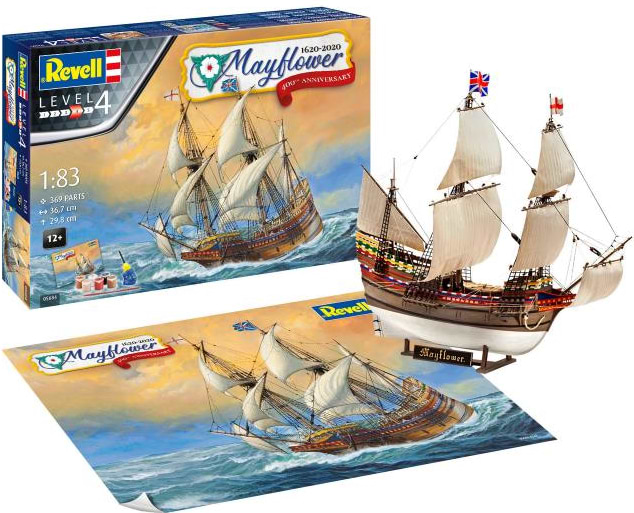 Набор для моделирования техники Revell набор Корабль Mayflower 1:83 (RVL-05684)