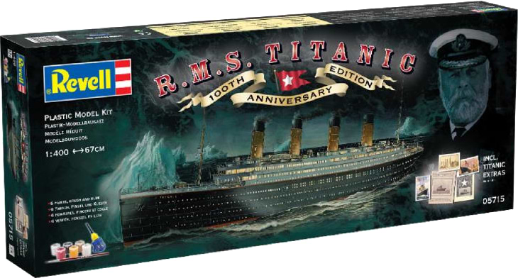 Купити Набір для моделювання техніки Revell набір Лайнер Титанік. До 100-річчя споруди 1:400 (RVL-05715) - Фото 1 Набір для моделювання техніки Revell набір Лайнер Титанік. До 100-річчя споруди 1:400 (RVL-05715) - Фото 1