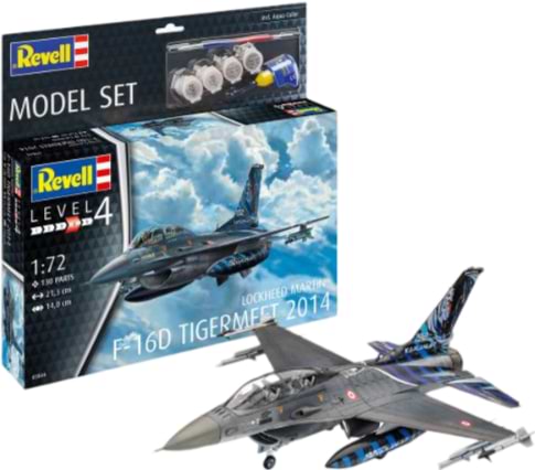 Набор для моделирования техники Revell набор Самолет F-16D Tigermeet 2014 1:72 (RVL-63844)