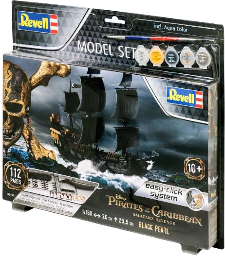 Набор для моделирования техники Revell набор Пиратский корабль Черная Жемчужина 1:150 (RVL-65499)