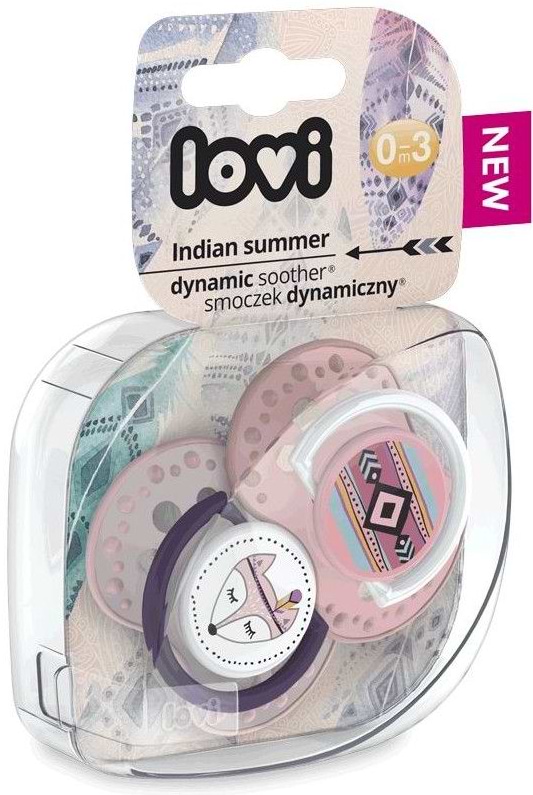 Фото - Динамічна пустушка Lovi 0-3 м-ців 2 шт. Indian summer (22/855girl)