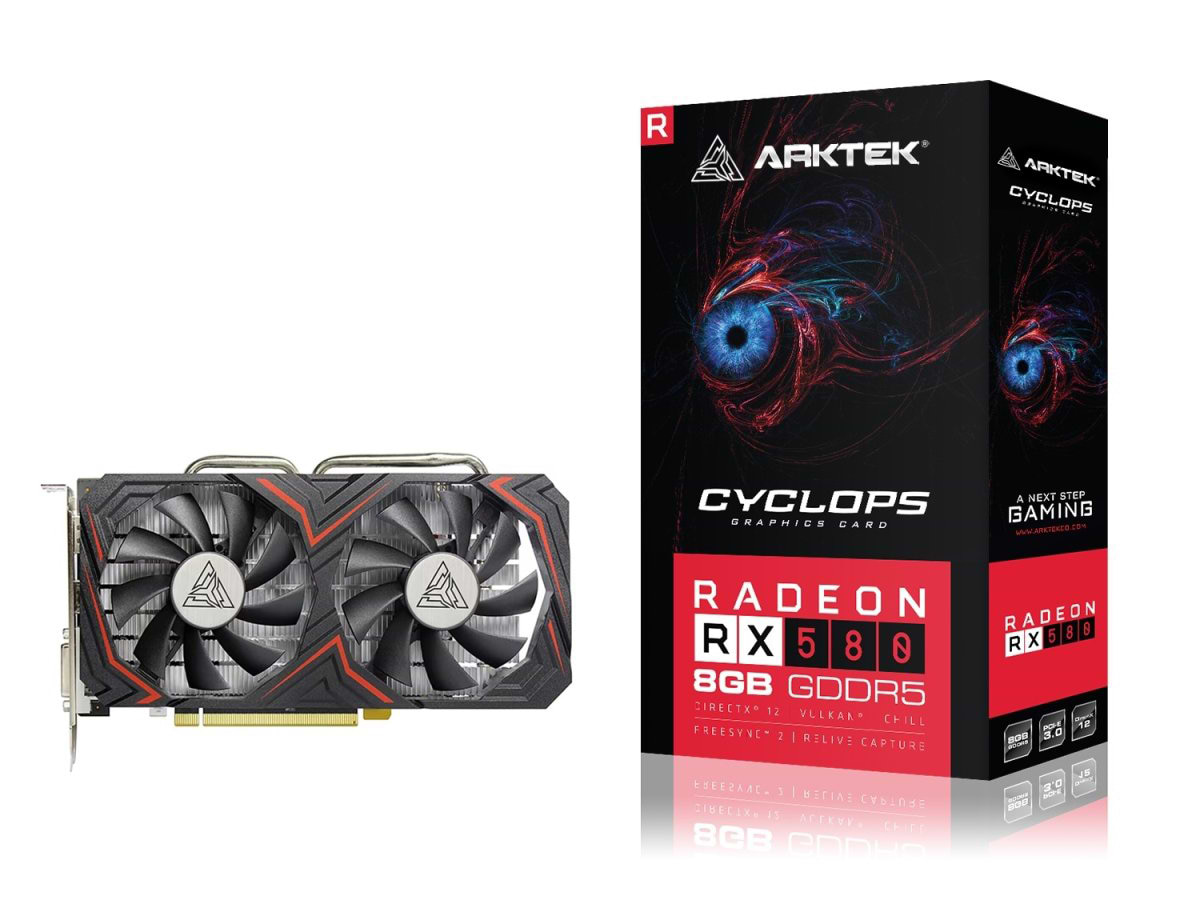 Відеокарта Arktek RX 580 8GB GDDR5 (AKR580D5S8GH1)