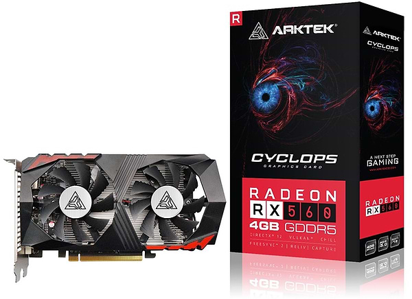 Фото - Відеокарта Arktek RX 560 4GB GDDR5 128-bit DVI/HDMI/DP (AKR560D5S4GH1)