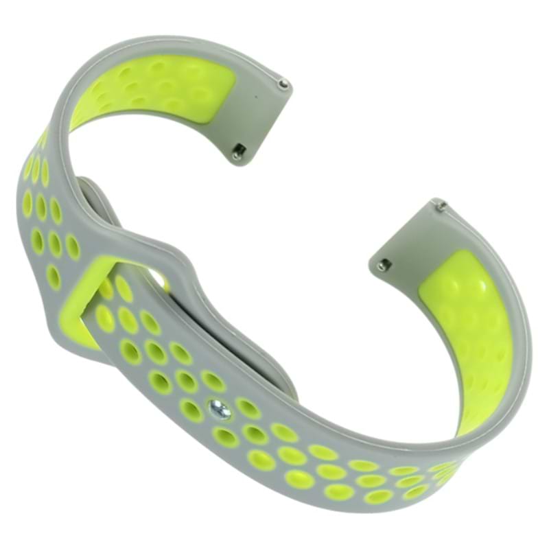 Ремінець для смарт-годинника BeCover Vents Style for Honor MagicWatch 2 / Huawei Watch 3 Pro Classic 46mm Gray-Green (707076)