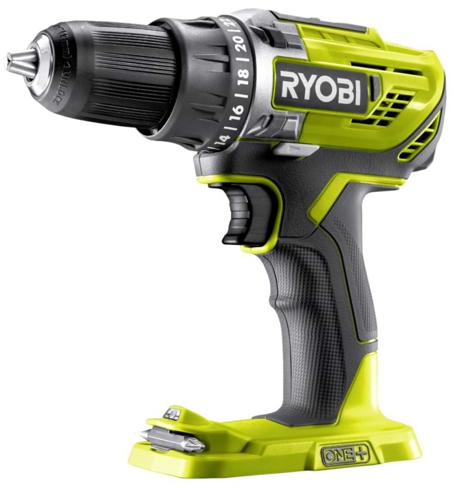 Дриль-шуруповерт Ryobi ONE+ R18DD3-0 (без АКБ и ЗУ) - Фото 1