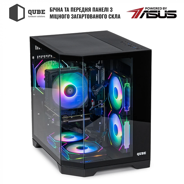 Фото - Системний блок QUBE QB Ryzen 5 5600 RTX 5060 8GB CRb 3220 (Ryzen55600RTX50608GBCRb3220)