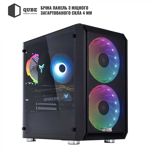 Фото - Системный блок QUBE QB Ryzen 5 5600X RTX 5060 Ti 16GB NM 322020 (Ryzen55600XRTX5060TI16GBNM322020)