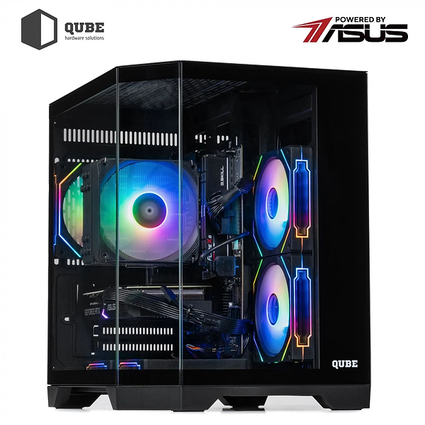 Фото - Системный блок QUBE QB Ryzen 5 7400F RTX 5050 8GB CRb 3220 (Ryzen57400FRTX50508GBCRb3220)