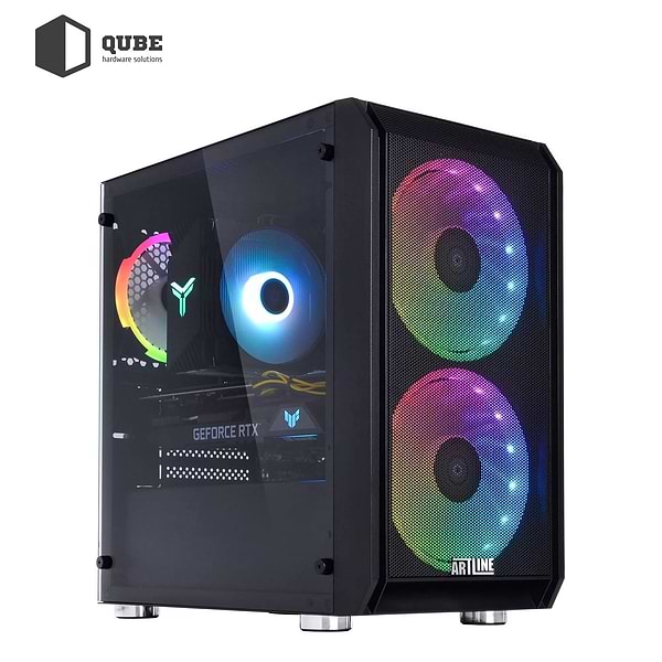 Фото - Системний блок QUBE QB Ryzen 5 7500F RTX 5060 8GB NM 321010Win (Ryzen57500FRTX50608GBNM321010Win)