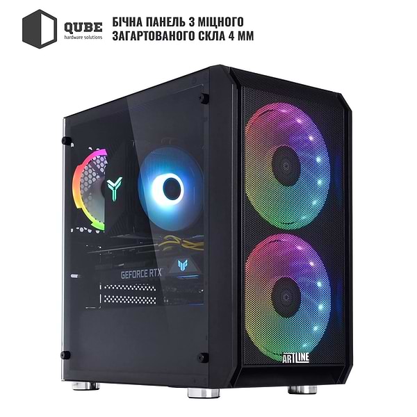 Фото - Системний блок QUBE QB Ryzen 5 7500F RTX 5060 8GB NM 321010Win (Ryzen57500FRTX50608GBNM321010Win)