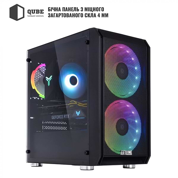 Фото - Системный блок QUBE QB Ryzen 5 7500F RTX 5060 Ti 8GB NM 3220 (Ryzen57500FRTX5060TI8GBNM3220)