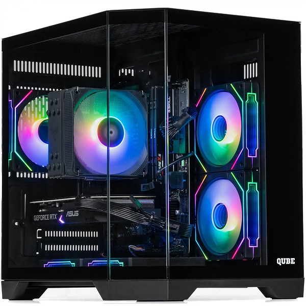 Фото - Системний блок QUBE QB Ryzen 5 8400F RTX 5060 Ti 16GB CRb 642020 (Ryzen58400FRTX5060TI16GBCRb642020)