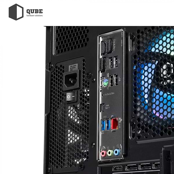 Фото - Системний блок QUBE QB Ryzen 7 9700X RTX 5050 8GB MRGb 641010Win (Ryzen79700XRTX50508GBMRGb641010Win)