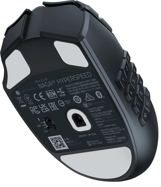 Фото - Мышь беспроводная игровая Razer Naga V2 Hyperspeed (RZ01-03600100-R3G1)