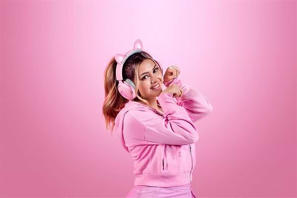 Фото - Гарнітура дротова ігрова Razer Kraken Kitty V2 Pro Quartz (RZ04-04510200-R3M1)