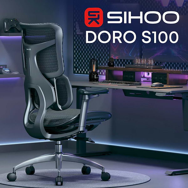 Фото - Кресло офисное Sihoo DORO S100 Mesh Black (S100-M301)